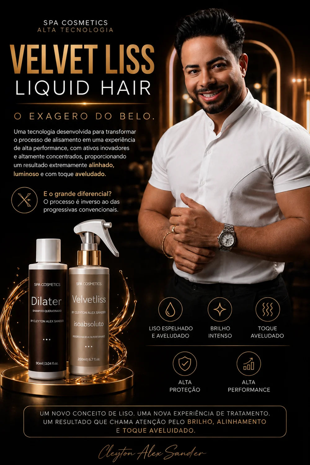 Laminação Capilar Kit Velvet Liss Xpress ( Dillater - Velvet Liss)